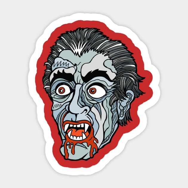 Curse Of Dracula Sticker by rossradiation